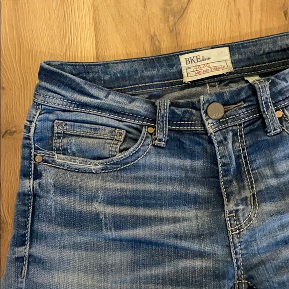 BKE jeans Stella mid-rise straight 25R - Picture 3 of 5